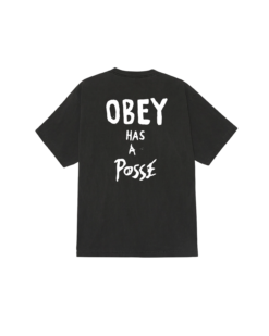 OBEY T-SHIRT OBEY HAS A POSSE Pigment Dusty Black