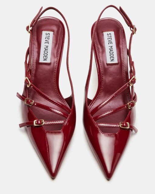 STEVE MADDEN Liana décolleté vernice wine