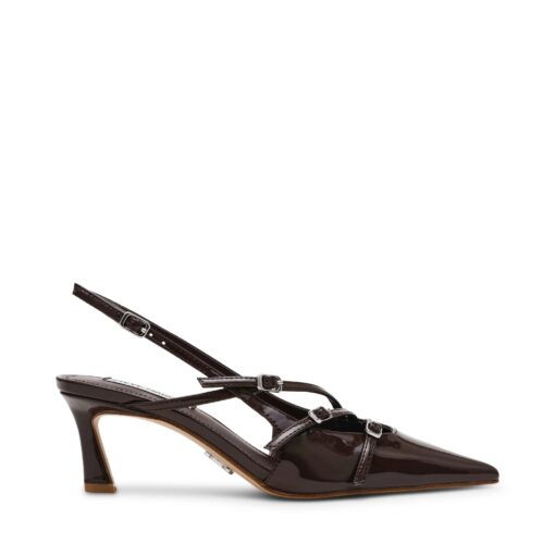 STEVE MADDEN Liana décolleté vernice coffee