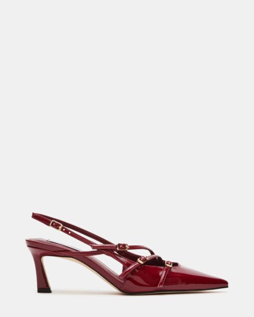STEVE MADDEN Liana décolleté vernice wine