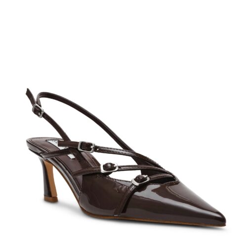 STEVE MADDEN Liana décolleté vernice coffee