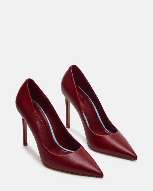 STEVE MADDEN Thrive décolleté pelle wine