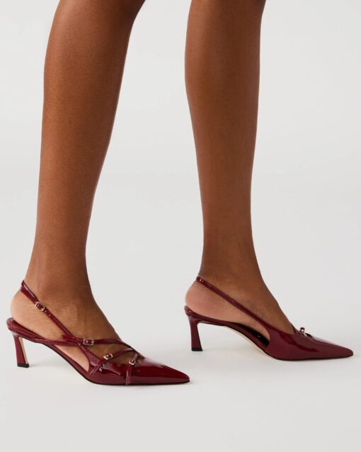 STEVE MADDEN Liana décolleté vernice wine