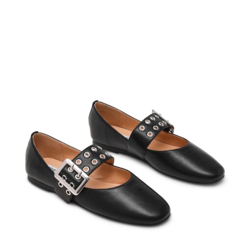 STEVE MADDEN Atlantica ballerina nera in pelle