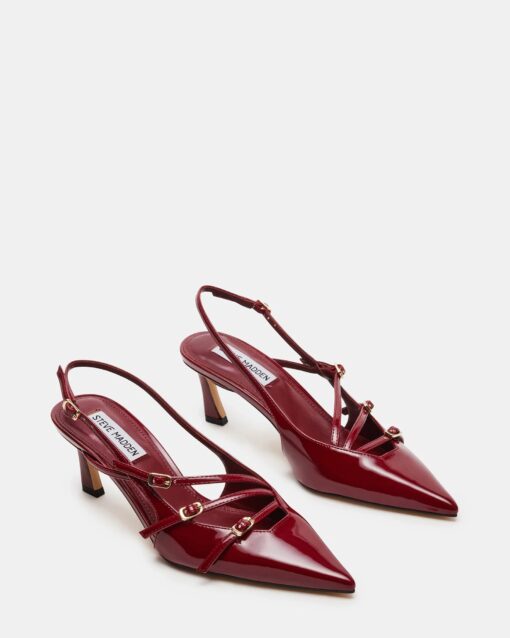 STEVE MADDEN Liana décolleté vernice wine