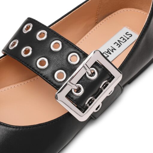 STEVE MADDEN Atlantica ballerina nera in pelle