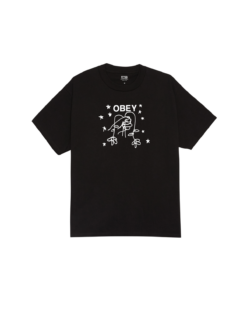 OBEY T-SHIRT Obey New Life vintage black