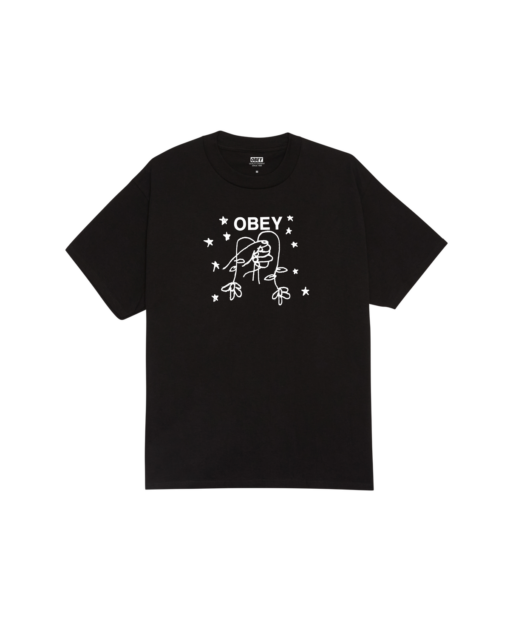 OBEY T-SHIRT Obey New Life vintage black