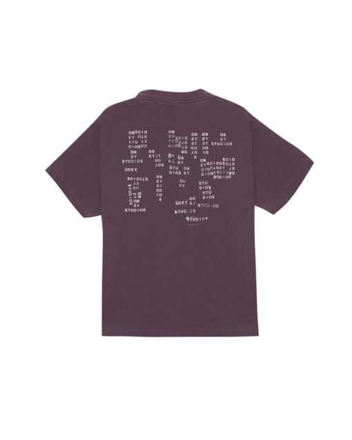 OBEY T-SHIRT Studios Stamp Pigment Plum Perfect