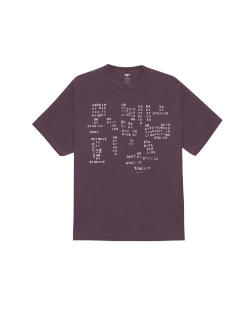OBEY T-SHIRT Studios Stamp Pigment Plum Perfect