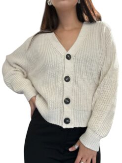 TENSIONE IN cardigan in maglia burro