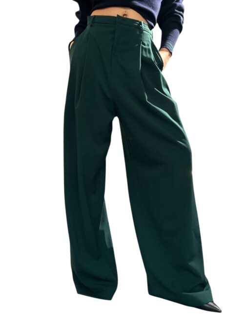 MERCI Pantalone palazzo in jersey forest