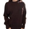 TENSIONE IN Maglia in lana scollo a V moro