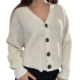 TENSIONE IN cardigan in maglia burro