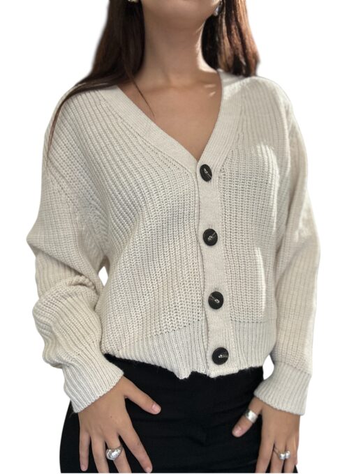 TENSIONE IN cardigan in maglia burro