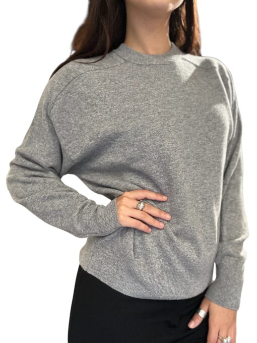 TENSIONE IN Maglia in lana girocollo grey