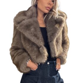 TENSIONE IN pellicciotto corto sand