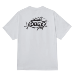 OBEY T-SHIRT SCRIBBLE STARS WHITE