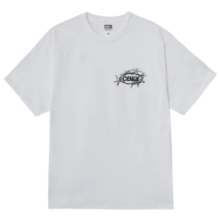 OBEY T-SHIRT SCRIBBLE STARS WHITE