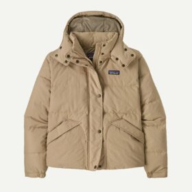 PATAGONIA Women’s Downdrift Jacket Oar Tan Seabird Grey