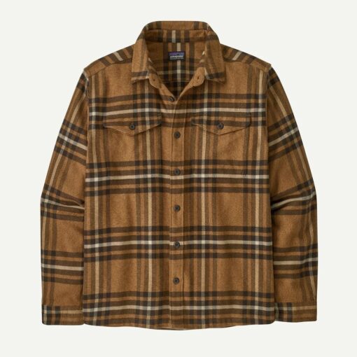 PATAGONIA Men’s Fjord Flannel Shirt Catch: Deer Brown
