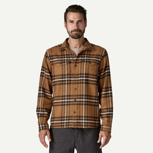 PATAGONIA Men’s Fjord Flannel Shirt Catch: Deer Brown