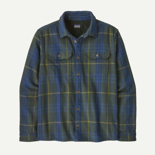 PATAGONIA Men’s Fjord Flannel Shirt Catch: Old Growth Green