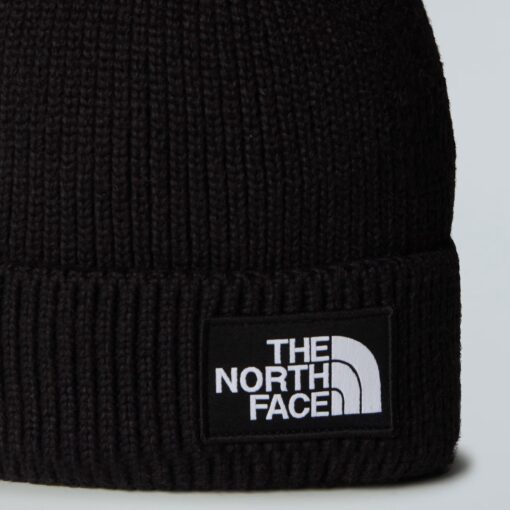 THE NORTH FACE Berretto con risvolto e logo box TNF Black