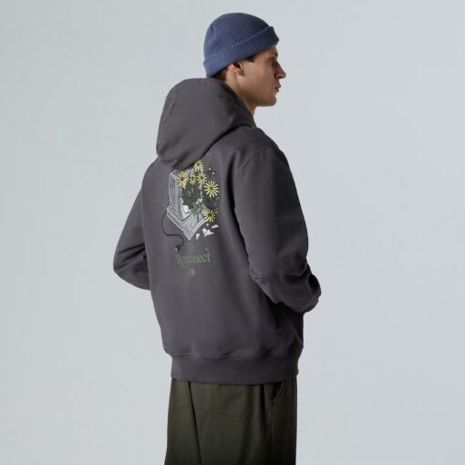 THE NORTH FACE Felpa con cappuccio Connect Relaxed Graphic Anthracite Grey