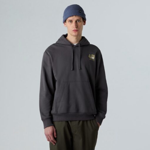 THE NORTH FACE Felpa con cappuccio Connect Relaxed Graphic Anthracite Grey