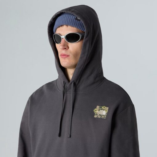 THE NORTH FACE Felpa con cappuccio Connect Relaxed Graphic Anthracite Grey