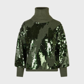 Sandro Ferrone Maglia ricamata con paillettes