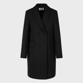 Sandro Ferrone Cappotto doppio petto basico nero