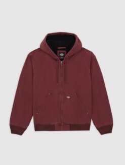 DICKIES Giacca canvas con cappuccio Hilham Burgundy