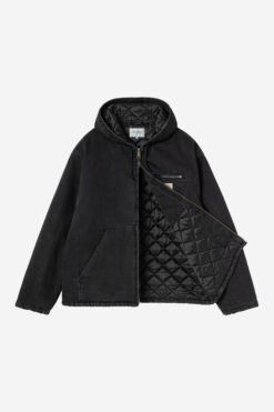 Alternative view of CARHARTT WIP Cleveland Jacket Black Stone Washed